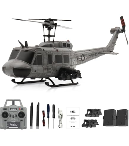 Amazon.com: ROUASD RC ERA C032 UH-1 Huey RC Helicopters for Adults